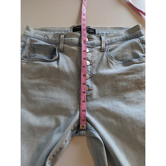 Veronica Beard Jeans Denim Debbie Ankle Skinny High Rise Light Wash Blue Size 31 - Picture 15 of 16
